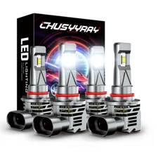 9005 9006 LED Headlight Bulbs Kit for Cadillac CTS 2003 - 2007 High Low Beam