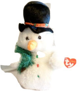 Ty Beanie Classic Mr. Flurries # 80112 12"  Tall 2005 MWT P.E. Plastic Pellets