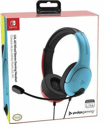 Nintendo Switch Headset PDP Wired 3.5mm Stereo Boom Mic Over Ear Headphones | eBay