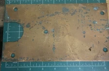 Rixson Series No. 20 Door Closer cover plate brass Locksmith Floor Door Closer