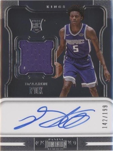 2017-18 Panini Immaculate Jersey Number /75 De