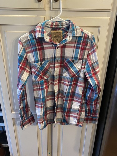 boys red camel shirt Small