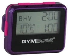 GYMBOSS Interval Timer & Stopwatch Violet / Pink Metallic Gloss