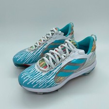 Adidas Women's Purehustle 2 Elite Dripped Softball Metal Cleats Blue Size 8