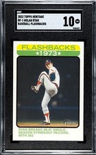 2022 Topps Heritage BF-1 Nolan Ryan Baseball Flashbacks SGC 10 GEM MINT