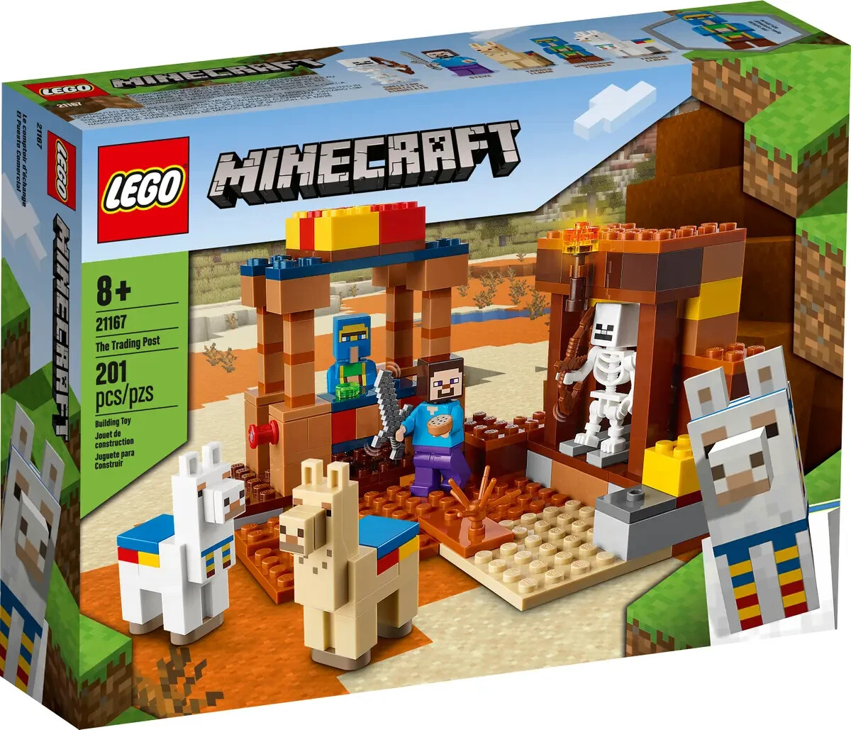 Lego The Trading Post 21167 Minecraft Minifigure Building Set | eBay