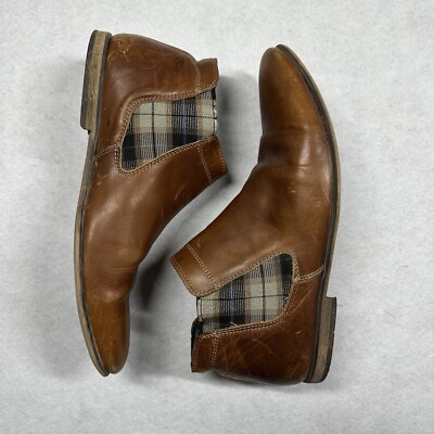 Dune London Cricket Chelsea Boots Mens Size 42 Brown Leather Hand  Crafted