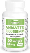 Supersmart Annatto Tocotrienols 100Mg per Day (Deltagold Vitamin E) Tocotrienols