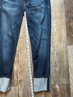 Women’s Dark Wash Hudson Ginny Crop Cuffed Jeans Sz 27 — photo 4