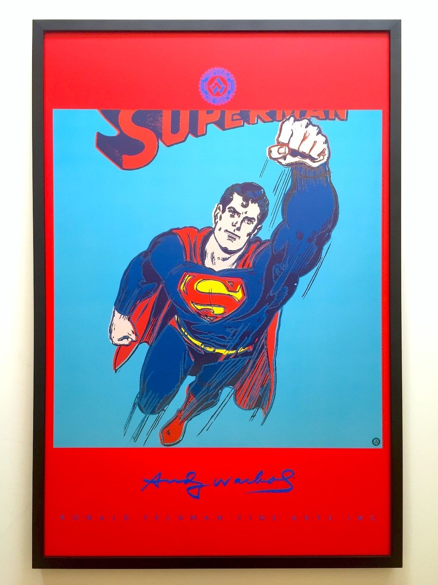 ANDY WARHOL RARE 1996 1ST EDTN LITHOGRAPH PRINT FRAMED POSTER