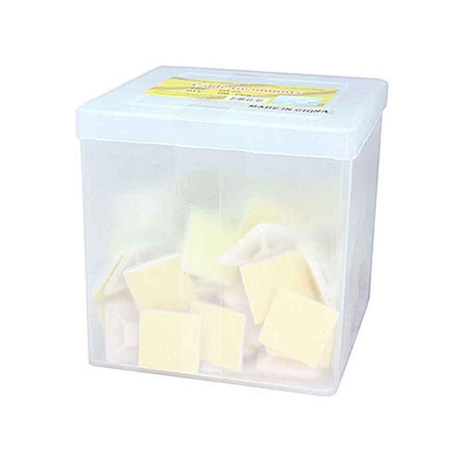 Paquete de 200 soportes de amarre con cremallera de cable de plástico 25x25 mm base de montaje posterior adhesiva Foto 3 de 3