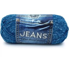 Lion Brand 505-109 Jeans Yarn Stonewash 1Pk Denim Blue Crochet Skein