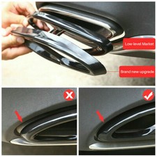 1 Pair Black Exhaust Pipe Tip Cover For Mercedes-Benz A B C E Class GLC GLE W205