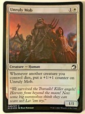 MTG Unruly Mob Innistrad: Midnight Hunt 040/277 Foil Common