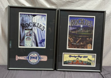 Colorado Rockies Opening Day 1993 '94 & '95Framed Magazines/Tickets 16
