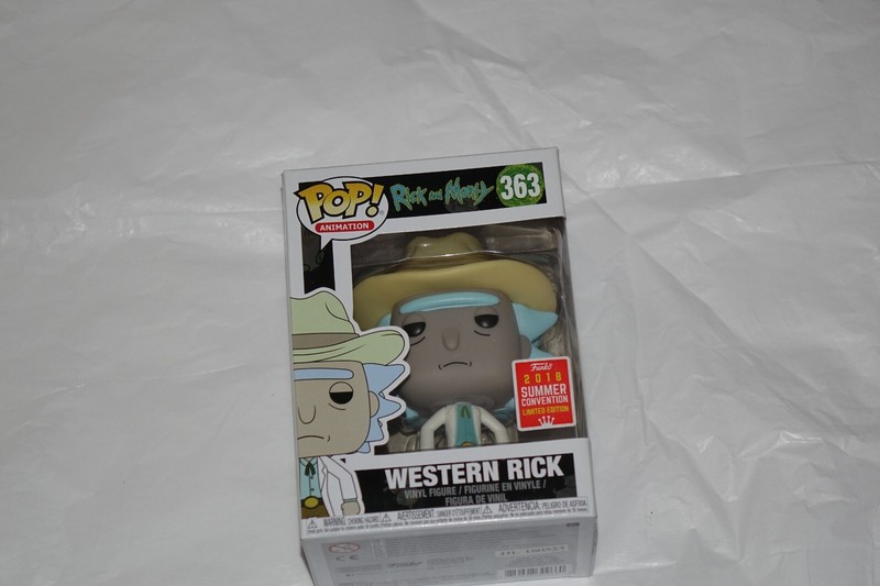 FUNKO POP! Western Rick #363 Rick and Morty SDCC 2018 Exclusive pop protector