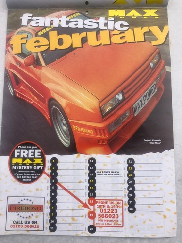 MAX POWER 1997 COVER AUTOS KALENDER - SELTENE 12 AUTOS - Bild 3 von 12