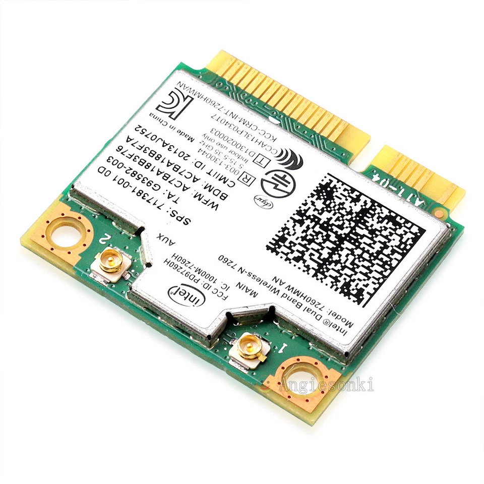 Dual Band HP 717381-001 INTEL WIRELESS N CARD 7260HMW AN 300Mpbs WLAN+BT 4.0 - Image 4 of 4