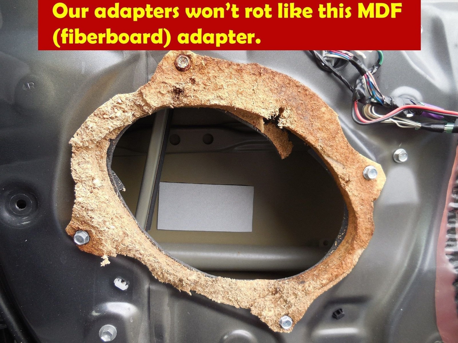 Rear Door Speaker Adapter Spacer Rings Fits 1998-2005 Lexus GS300 / GS400 - S...