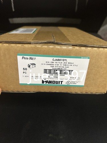Panduit Giga TX Cat6 Network jack CJ688TGBU CJ688TGIW CJ688TGGR CJ688TGRD Qty 50 - Picture 25 of 30