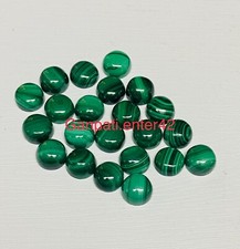 NATURAL MALACHITE ROUND CABOCHONS 14x14 MM CALIBRATED SIZE LOOSE GEMSTONE E