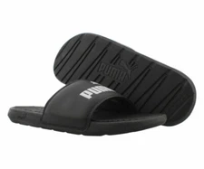 Size 8 – PUMA 371023 01 Cool Cat Men's Slides – Black/White