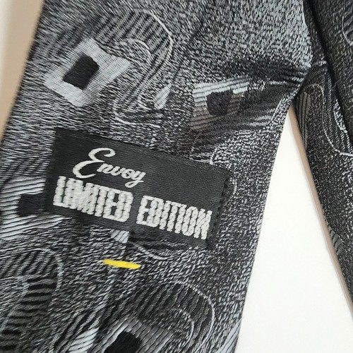 Envoy Limited Edition Necktie Lot Of 2 Ties Brown Silver Gold Black 3.125" x 58" - Picture 7 of 7