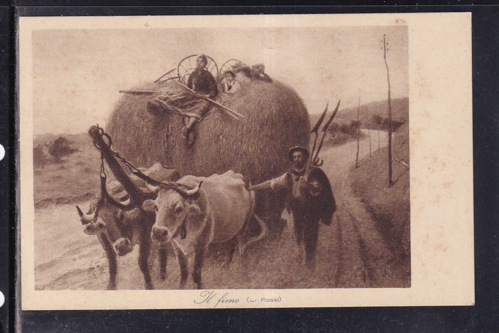 Cartolina Pittore L. Rossi il Fieno YB567