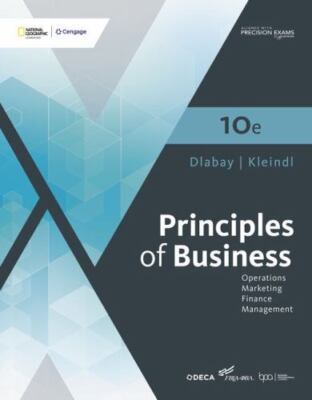 Principles of Business, Hardcover by Dlabay, Les; Burrow, James L., Brand New...
