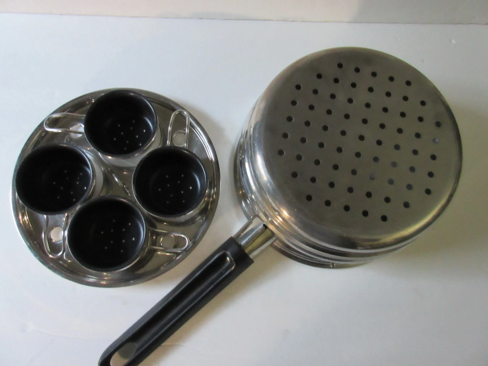 Multi Stainless Steel Strainer with 4 Mini Strainers and Large Strainer - Rare