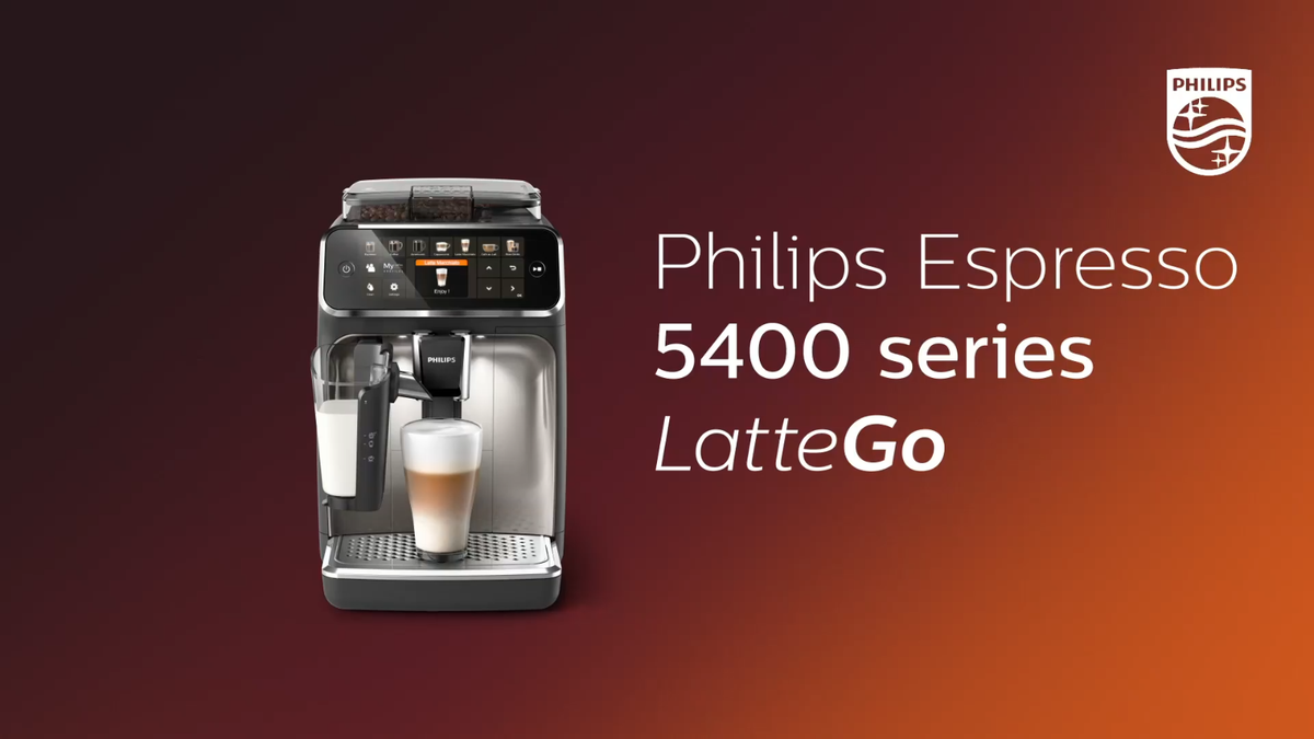 Philips Series 5400 Fully Automatic Coffee Machine LatteGo Milk