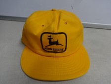 Vintage 80's John Deere Snapback Trucker Hat Men OSFA Made By Louisville Mfg. Co