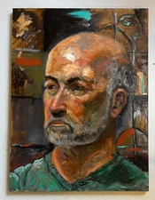 Man Original Oil Painting, by Van Ness