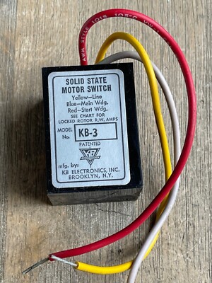 KB ELECTRONICS KB-3 SOLID STATE MOTOR SWITCH NEW NO PACKAGE