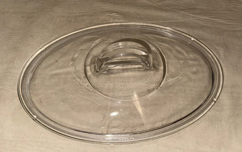 Vintage Pyrex Clear Glass L-31-C OVAL Casserole Dish Lid