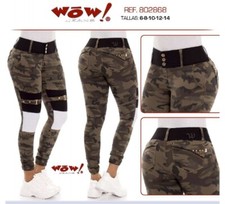 JEANS COLOMBIANOS, BUTT LIFT LEVANTA COLA HIGH WAIST SKINNY PUSH UP JEAN WOW