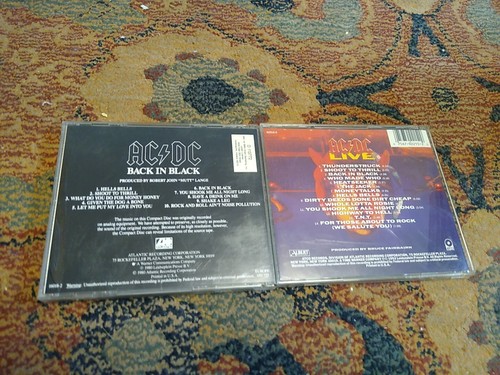 AC/DC CD Lot of 4 BACK IN BLACK, Blow Up Your Video , High Voltage, Live, Rock - Picture 7 of 8