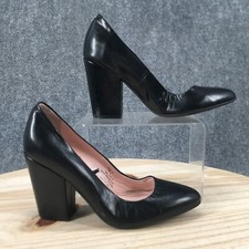 H&M Shoes Womens 37 Pump Black Leather Slip O...