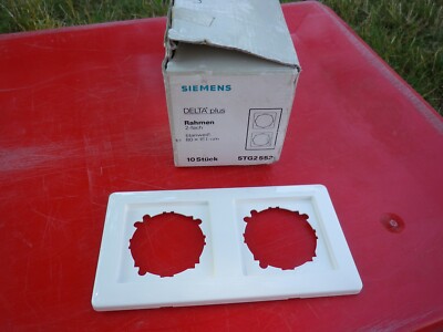 Siemens Delta Plus Rahmen 2 Fach TG2552 Doppelrahmen  Neu NOS Elfenbein