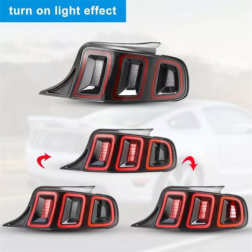 For 2010-2012 2011 Ford Mustang LED Red Tail Lights w/ Sequential Rear Lamp - Picture 9 of 16