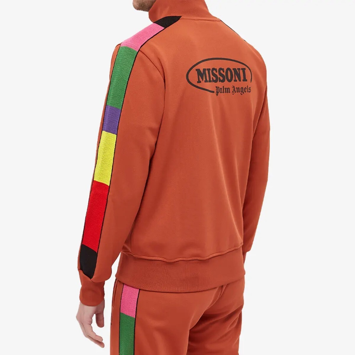 PALM ANGELS x MISSONI Men's 'Logo' Track Jacket Orange M Made in