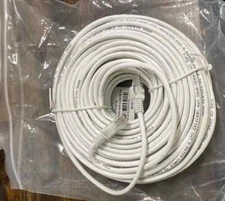 100 Feet Brand New (LOT OF 10) Cat5e Ethernet Network Cable RJ45 White.