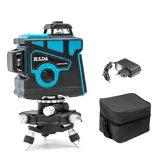 12 Line 3D Laser Level 3x360° Self-Leveling Horizontal Vertical Cross Line Laser