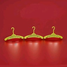 Vintage Barbie  Ken Clothes Hangers 3 Green Rare 1968 Excellent Condition