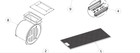 FISHER & PAYKEL RANGEHOOD  DUAL CARBON  & ALUM FILTER HP60ICSX3