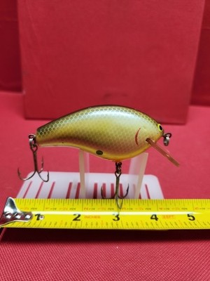Vintage Bagley's RARE EARLY Diving BB3 Balsa-B Fishing Lure Yellow/ Gray Scale !