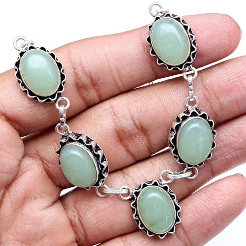 Necklace Chalcedony Natural Beads Blue 20" Cts Round Gifted