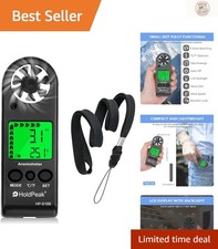 Multi-Function Anemometer with Backlight & Auto Shutdown - Ideal for Drones