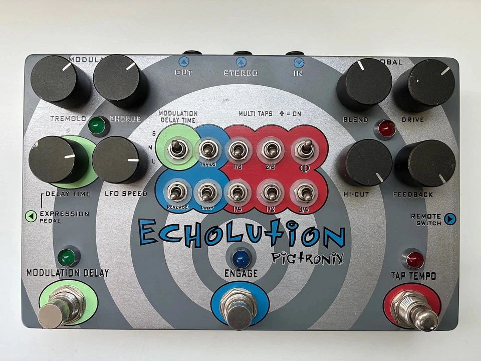 Pigtronix Echolution PHI Modulation Delay 2010s - Graphic + Power Supply - Image 2 of 4