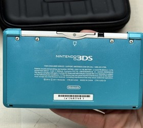 Nintendo 3DS Console Aqua Blue w/ Dock & Accessories - USA Seller